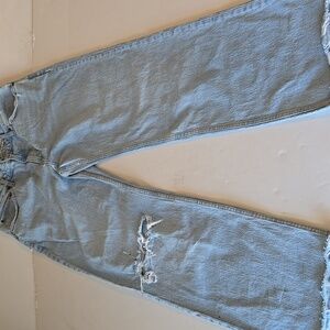Abercrombie & Fitch Women's Jeans Size 32/14 Curve Love 90s Straight High Rise
